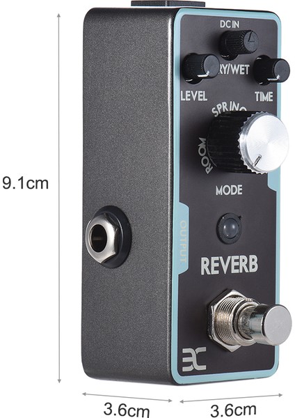 Reverb Gitar Efekt Pedal True Bypass (Yurt Dışından)