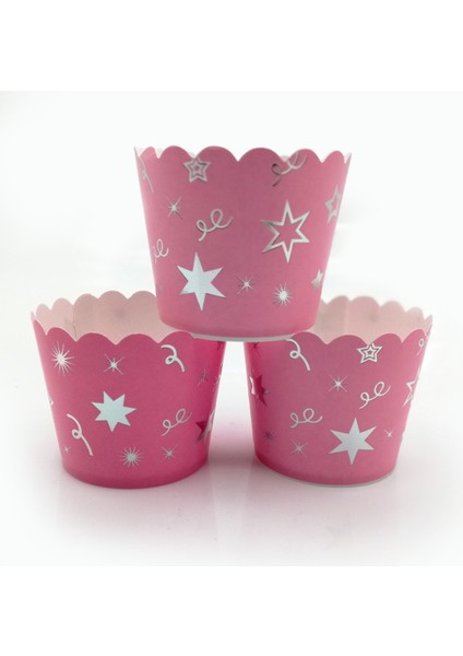 Cupcake Kabı 12 Adet Pembe