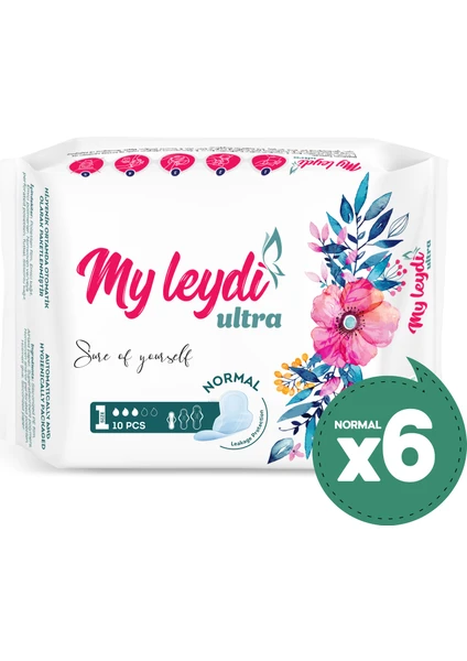 Ultra Hijyenik Ped Normal 10'lu 6 Paket