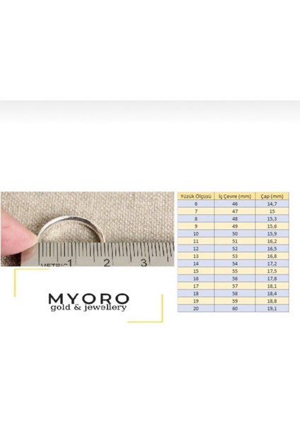 Myoro Gold 14 Ayar Altın Tektaş Yüzük fiyatları