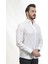 Düğmeli Yaka Slim Fit Beyaz Erkek Gömlek 1