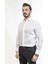 Düğmeli Yaka Slim Fit Beyaz Erkek Gömlek 2