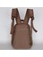 8803 Unisex Klinkır Kumaş Sırt Çantası Kahve 4