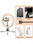 Ring Light Youtuber Tictok Makyaj Işıklı Telefon Tutucu 16CM + 2.2m Tripod CT-001 4