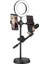 Ring Light Youtuber Tictok Makyaj Işıklı Telefon Tutucu Dual Small 9cm 4in1 Siyah 1