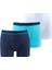 Erkek Çocuk Boxer 3'lü Paket 9395 - Lacivert Aqua Beyaz 1