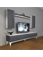 Eko 5d Mdf Std Silver Tv Ünitesi Tv Sehpası Beyaz Antrasit 1