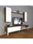 Eko 5d Slm Std Silver Ayaklı Tv Ünitesi Tv Sehpası Ceviz Beyaz 2