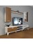 Eko 5d Slm DVD Silver Tv Ünitesi Tv Sehpası Beyaz Ceviz 1