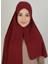 Pratik Krep Şal - Koyu Bordo - Ecardin 2