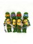 Ninja Kaplumbağalar Takımı Amigurumi Organik Oyuncak 1