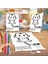 Gülümseyen Neşeli Kedi Boyama Puzzle Tablo Çocuk Eğitici Yapboz 1