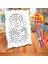 Suyla Oynayan Sevimli Fil Eğitici Boyama Puzzle Tablo ÇOCUK-621 1
