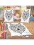 Desenli Kurt Kafası Boyama Puzzle Tablo Çocuk Eğitici Yapboz 1
