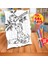 Kuşla Oynayan Köpek Eğitici Boyama Puzzle Tablo ÇOCUK-606 1