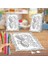 Çiçek Motif Desenli Kuş Boyama Puzzle Tablo Çocuk Eğitici Yapboz 1