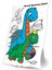 Çiçek Motif Desenli Kuş Boyama Puzzle Tablo Çocuk Eğitici Yapboz 2