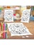 Mutlu Çiçek Bitkiler Boyama Puzzle Tablo Çocuk Eğitici Yapboz 1