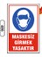 Maskesiz Girmek Yasaktır Uyarı Ikaz Levhası 25X35 cm 1