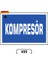Kompresör Uyarı Ikaz Levhası 17,5X25 cm 1