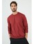 Şardonlu Slim Fit Bisiklet Yaka Kışlık Sweat Erkek SWEAT 5975001 4