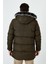 Slim Fit Suni Kürklü Peluş Astarlı Çıkarılabilir Kapüşonlu Şişme Erkek MONT 5760001 5