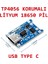 TP4056 Korumalı Lityum Pil Şarj Devresi Type C USB Batarya 1