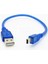 30CM Mini USB Kablo Mavi 480 Mbps USB 2.0 Hot Swap 1