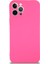 Apple iPhone 12 Pro Kapak Içi Kadife Lansman Silikon Kılıf - Neon Pembe 1