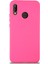 Huawei P20 Lite Kapak Içi Kadife Lansman Silikon Kılıf - Neon Pembe 1