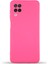 Samsung Galaxy A12 Kapak Içi Kadife Kamera Korumalı Lansman Silikon Kılıf - Neon Pembe 1