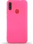 Samsung Galaxy M11 Kapak Içi Kadife Lansman Silikon Kılıf - Neon Pembe 1
