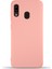 Samsung Galaxy A20E Kapak Içi Kadife Lansman Silikon Kılıf - Pembe 1