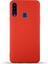 Samsung Galaxy A20S Kapak Içi Kadife Lansman Silikon Kılıf - Kırmızı 1