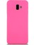 Samsung Galaxy J6 Plus Kapak Içi Kadife Lansman Silikon Kılıf - Neon Pembe 1