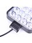 16 LED 48W Off Road Sis Farı Lambası Kare Gemi Tekne Slim 12V 5