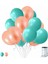 10 Adet Mint Su Yeşili-Rose Gold Metalik Sedefli Balon 1