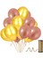 30 Adet Metalik Rose Gold, Altın Balon Konsepti-Güzel -Uçan Balon 1