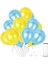 25 Adet Metalik Sarı, Açık Mavi Balon Konsepti-Uçan-Güzel Balon 1