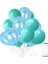 10 Adet Su Yeşili-Bebek Mavisi Metalik Sedefli Balon 1