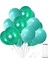20 Adet Su Yeşili-Yeşil Metalik Sedefli Balon-Helyum Uyumlu 1