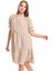 Gipeli Büzgülü Reglan Yaka Gofre Elbise | ELB33651 4