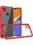 - Xiaomi Redmi 9C - Kılıf ​​Arkası Şeffaf Sert Kaff Kapak - Kırmızı - T17846 1