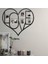 Aşk Çerçevesi Metal Duvar Dekoru 1