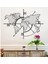 World Map Metal Duvar Dekoru 1