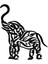 Exotic Elephant Metal Duvar Dekoru 4