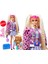 Ekstra Bebek / Kürklü Kolları ve Evcil Hayvan Oyuncak Ayı ile Üniversite Ceketli Barbie 3
