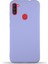 Caseworld Samsung Galaxy A11 Kapak Içi Kadife Lansman Silikon Kılıf - Lila 1