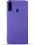 Caseworld Samsung Galaxy A20S Kapak Içi Kadife Lansman Silikon Kılıf - Mor 1