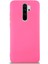 Caseworld Xiaomi Redmi Note 8 Pro Kapak Içi Kadife Lansman Silikon Kılıf - Neon Pembe 1